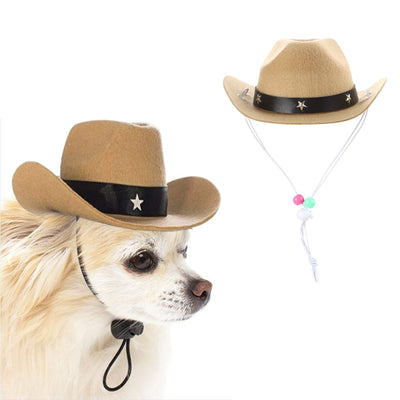 Cowboy Hat Pet Costume - Khaki
