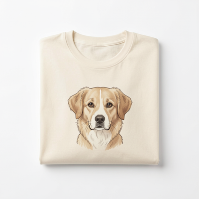 Pup Tee - Custom Pet Portrait Tee for Dog Lovers