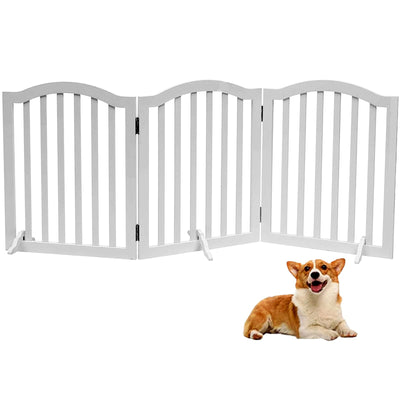 Foldable Wooden Pet Gate - 3 Panel