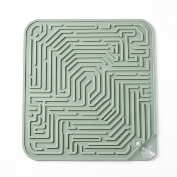 Slow-Down Lick Mat - Calming Slow-Feeder for Dogs & Cats