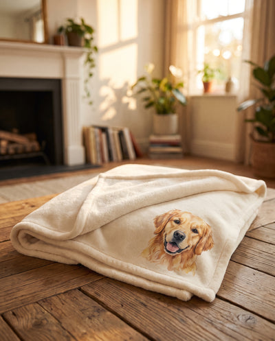 Custom Pet Portrait Blanket | Personalized Keepsake