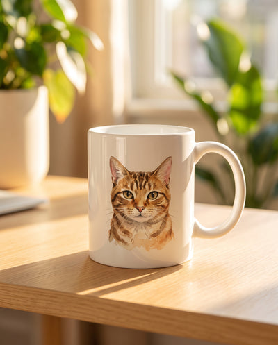 Custom Pet Portrait Mug - Personalized Gift